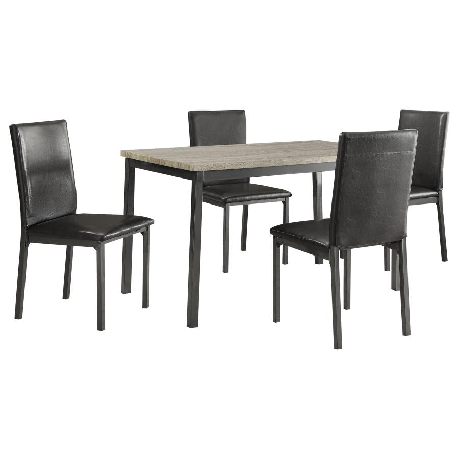 GARZA 5-PIECE RECTANGULAR DINING TABLE SET