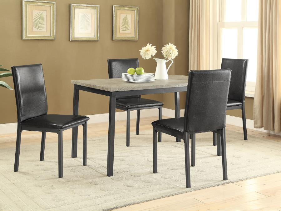 GARZA 5-PIECE RECTANGULAR DINING TABLE SET